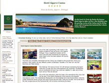 Tablet Screenshot of hotelalgarvecasino.com